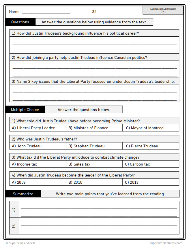Alberta - Grade 6 - Social Studies - Lessons/Workbook Mega Bundle