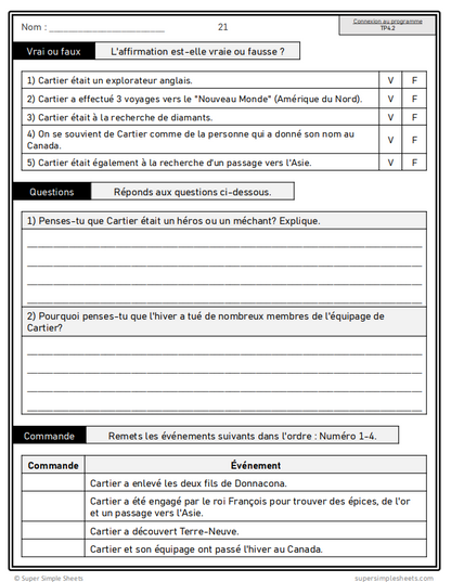 Alberta - Grade 4 Social Studies - French Immersion - FULL YEAR BUNDLE