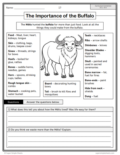Grade 5 - Interactions of Indigenous Peoples & Europeans - Ontario Social Studies - Lesson/Workbook Bundle