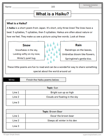 Grade 2 - Composition (Writing) Unit - Ontario Language - Lesson/Workbook Bundle