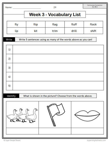 Grade 2 - Foundations of Language - Ontario Language - Lesson/Workbook Bundle