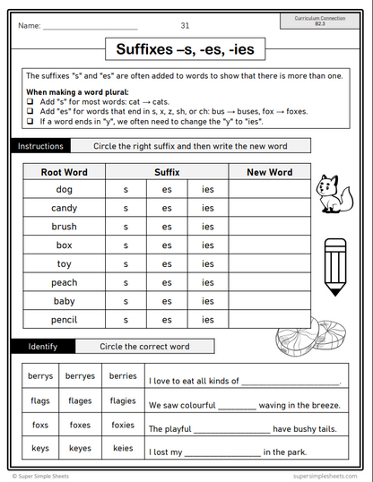 Grade 2 - Ontario Language - Lessons/Workbook Mega Bundle