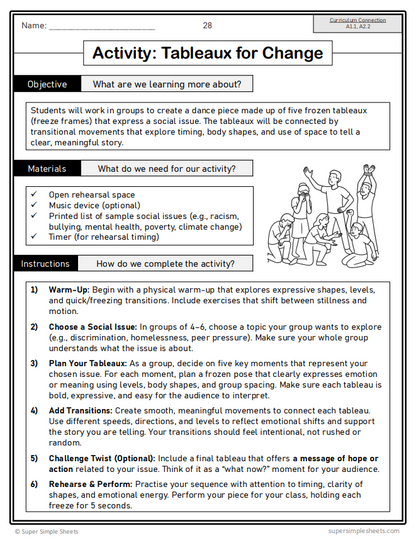 Ontario Arts Curriculum Grade 8 - Dance