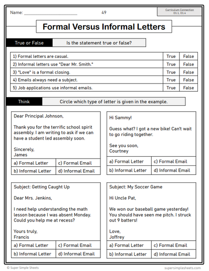 Grade 5 - Composition (Writing) Unit - Ontario Language - Lesson/Workbook Bundle