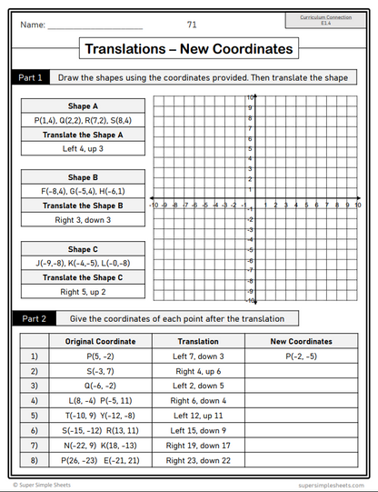 Grade 7 - Spatial Sense Unit - Ontario Math - Lesson/Workbook Bundle