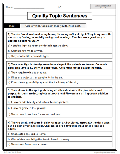 Grade 6 - Composition (Writing) Unit - Ontario Language - Lesson/Workbook Bundle