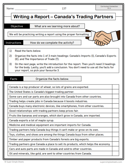 Grade 6 - Composition (Writing) Unit - Ontario Language - Lesson/Workbook Bundle