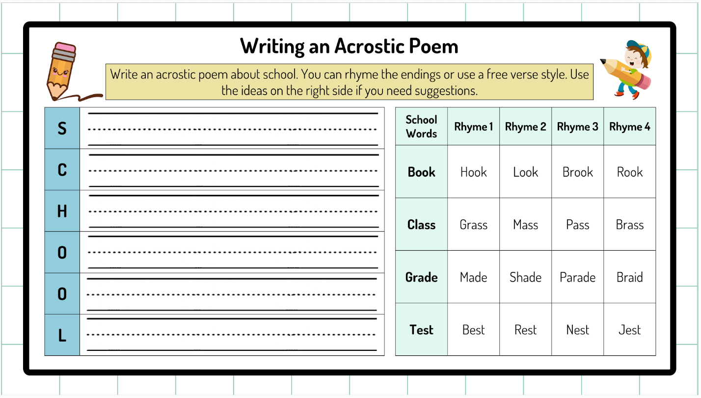 Grade 1 - Writing Unit - Alberta Language ELA - Lesson/Workbook Bundle