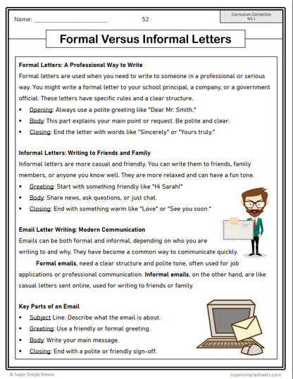 Grade 4 - Writing Unit - Alberta Language ELA - Lesson/Workbook Bundle