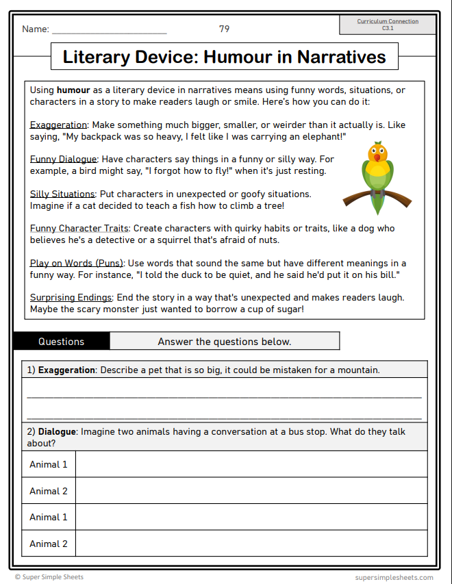 Grade 5 - Reading Comprehension Unit - Ontario Language - Lesson/Workbook Bundle