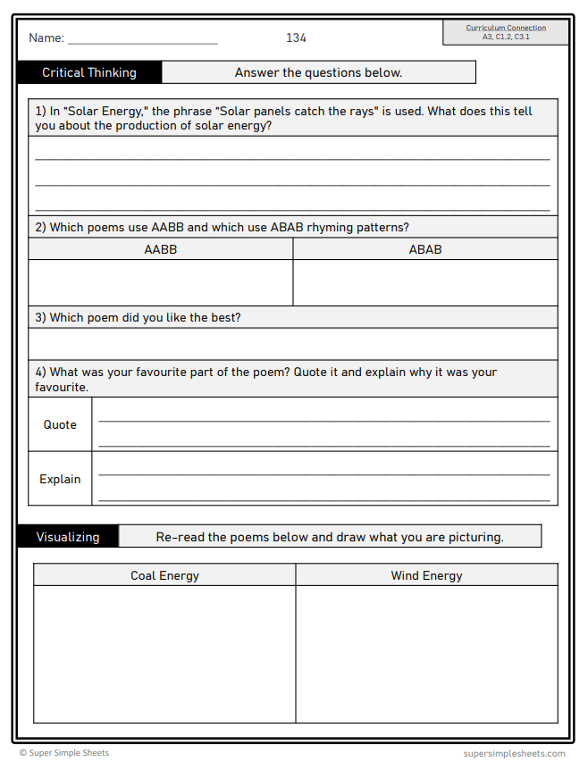 Grade 6 - Reading Comprehension Unit - Ontario Language - Lesson/Workbook Bundle
