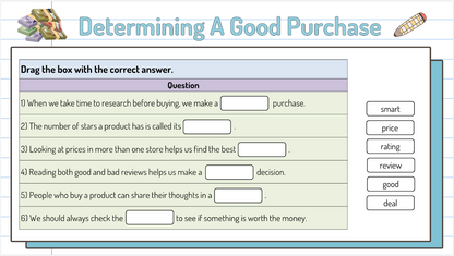 Grade 4 - Financial Literacy Unit - Ontario Math - Lesson/Workbook Bundle