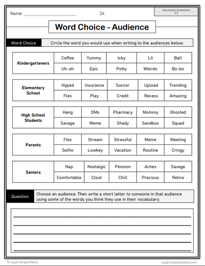 Grade 8 - Writing Unit - Alberta Language ELA - Lesson/Workbook Bundle