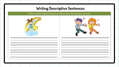 Grade 1 - Composition (Writing) Unit - BC Language - Lesson/Workbook Bundle