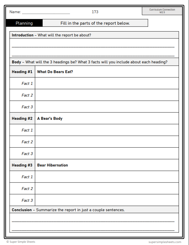 Grade 2 - Composition (Writing) Unit - BC Language - Lesson/Workbook Bundle