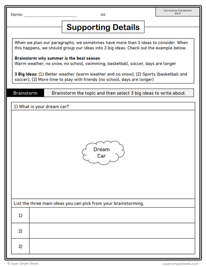 Grade 6 - Composition (Writing) Unit - BC Language - Lesson/Workbook Bundle