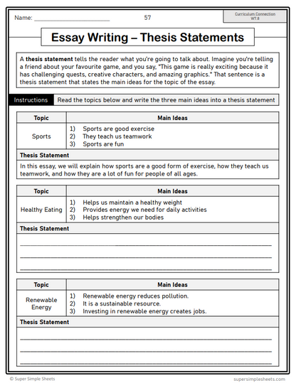 Grade 7 - Composition (Writing) Unit - BC Language - Lesson/Workbook Bundle