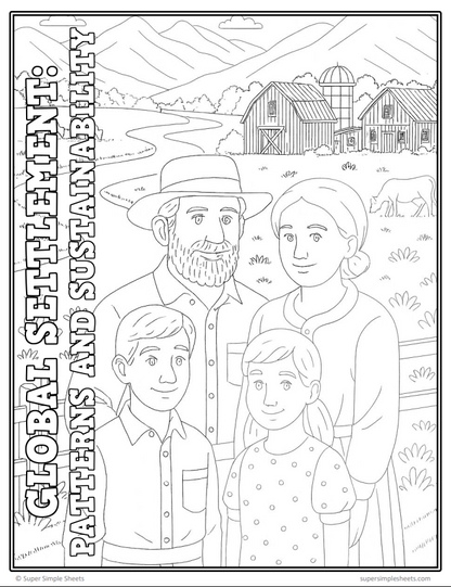 Grade 8 - Global Settlement Patterns & Sustainability - Ontario Geography Bundle