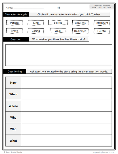 Grade 2 - Reading Comprehension Unit - Alberta Language - Lesson/Workbook Bundle