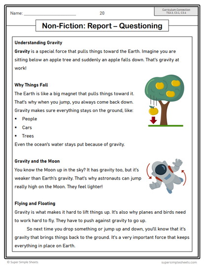 Grade 3 - Reading Comprehension Unit - Alberta Language - Lesson/Workbook Bundle