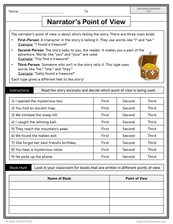 Grade 5 - Reading Comprehension Unit - Alberta Language - Lesson/Workbook Bundle