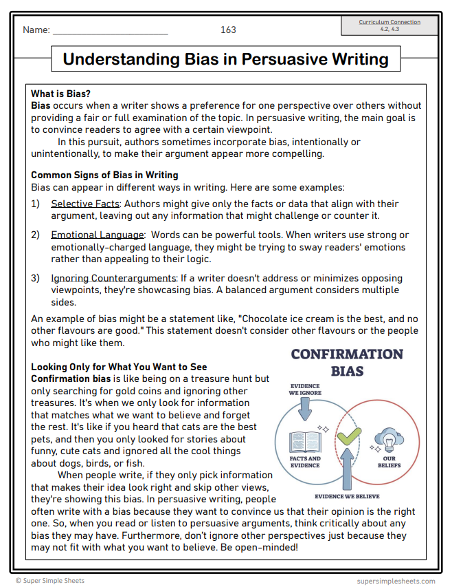 Grade 6 - Writing Unit - Manitoba Language - Lesson/Workbook Bundle