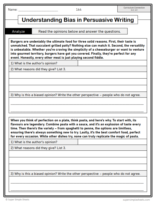 Grade 6 - Writing Unit - Manitoba Language - Lesson/Workbook Bundle