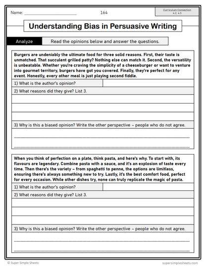 Grade 6 - Writing Unit - Manitoba Language - Lesson/Workbook Bundle