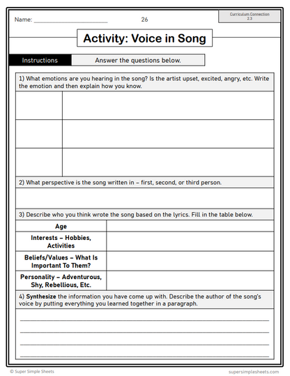 Grade 8 - Writing Unit - Manitoba Language - Lesson/Workbook Bundle