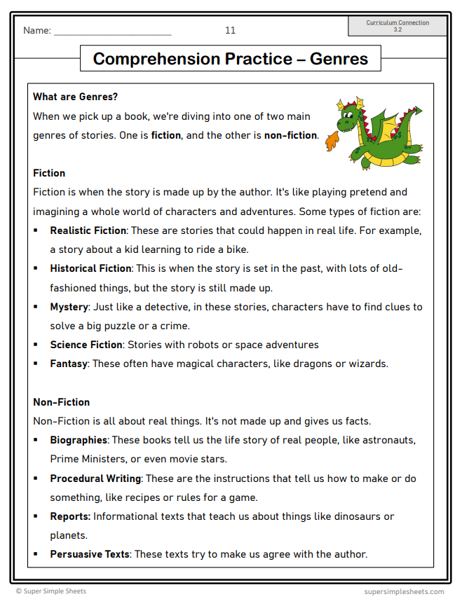 Grade 3 - Reading Comprehension Unit - BC Language - Lesson/Workbook Bundle