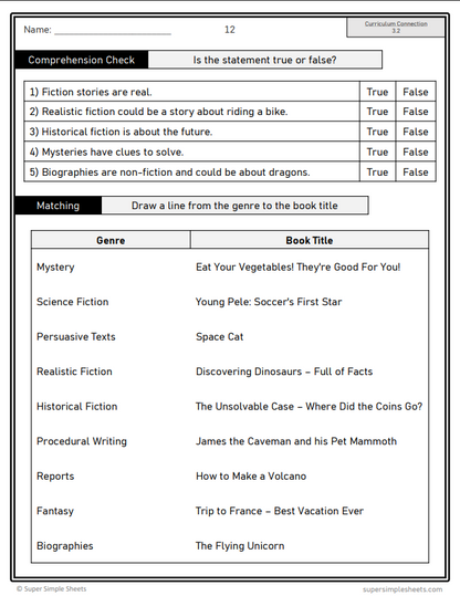 Grade 3 - Reading Comprehension Unit - BC Language - Lesson/Workbook Bundle