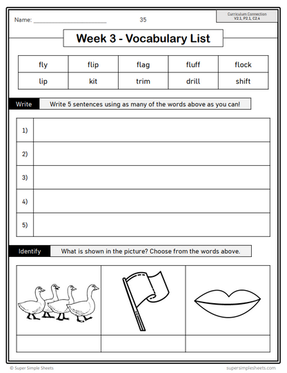 Grade 2 - Conventions & Vocabulary - Alberta Language - Lesson/Workbook Bundle