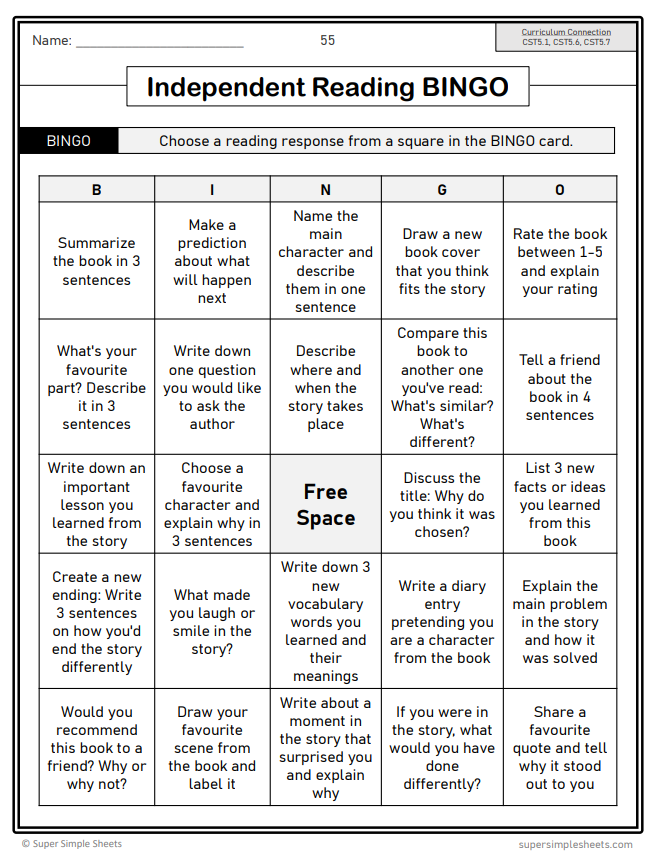 Grade 5 - Reading Comprehension Unit - BC Language - Lesson/Workbook Bundle