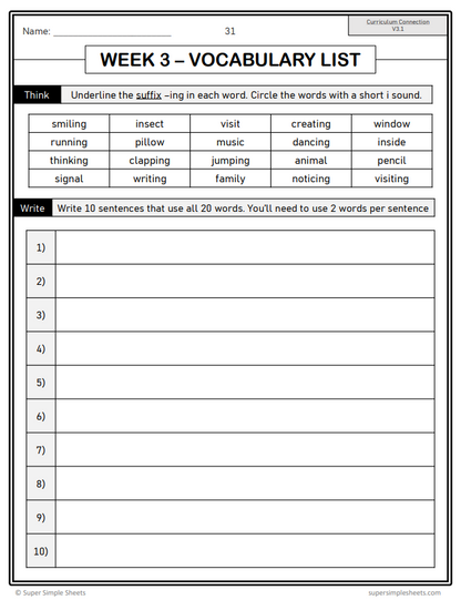 Grade 4 - Conventions & Vocabulary - Alberta Language - Lesson/Workbook Bundle