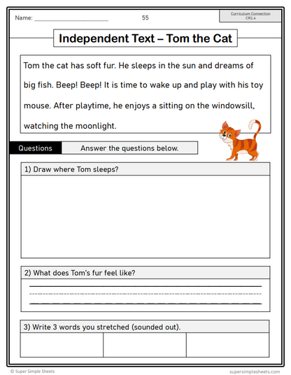 Grade 1 - Reading Comprehension - Saskatchewan Language - Lesson/Workbook Bundle