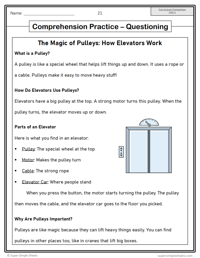 Grade 2 - Reading Comprehension - Saskatchewan Language - Lesson/Workbook Bundle