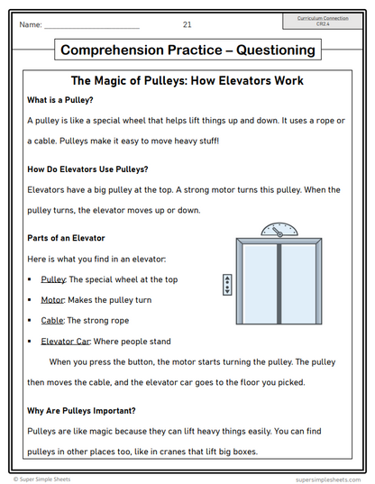 Grade 2 - Reading Comprehension - Saskatchewan Language - Lesson/Workbook Bundle