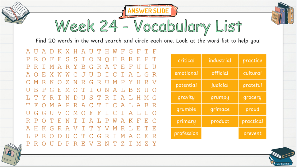 Grade 5 - Conventions & Vocabulary - Alberta Language - Lesson/Workbook Bundle