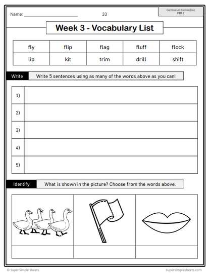 Grade 2 - Conventions & Vocabulary - BC Language - Lesson/Workbook Bundle