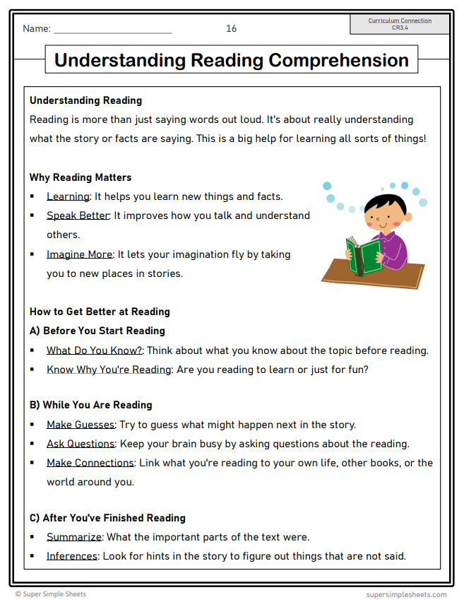 Grade 3 - Reading Comprehension - Saskatchewan Language - Lesson/Workbook Bundle