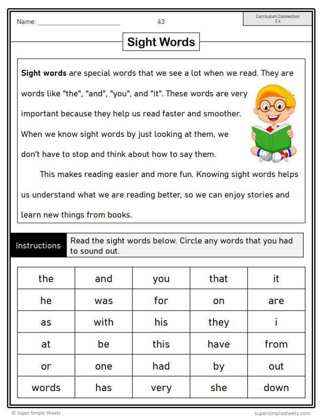 Grade 1 - Reading Comprehension - Manitoba Language - Lesson/Workbook Bundle
