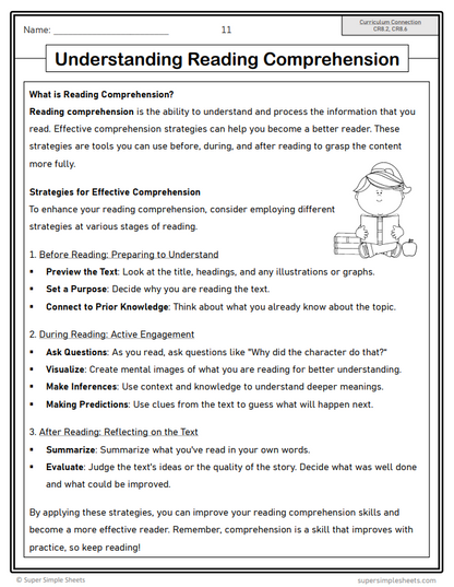 Grade 8 - Reading Comprehension - Saskatchewan Language - Lesson/Workbook Bundle