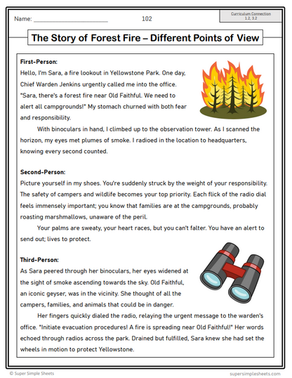 Grade 7 - Reading Comprehension - Manitoba Language - Lesson/Workbook Bundle