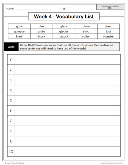 Grade 3 - Conventions & Vocabulary - Saskatchewan Language - Lesson/Work Bundle
