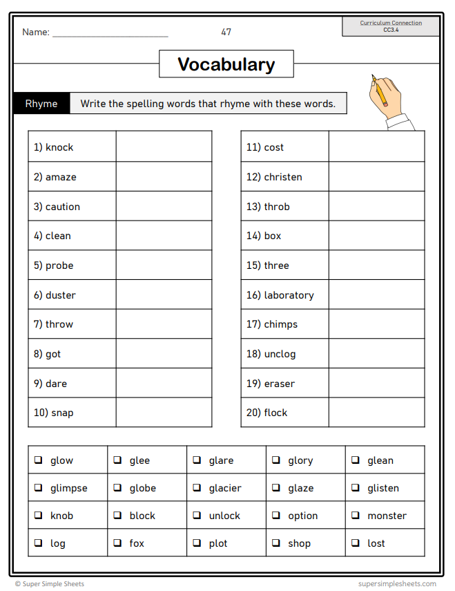 Grade 3 - Conventions & Vocabulary - Saskatchewan Language - Lesson/Work Bundle