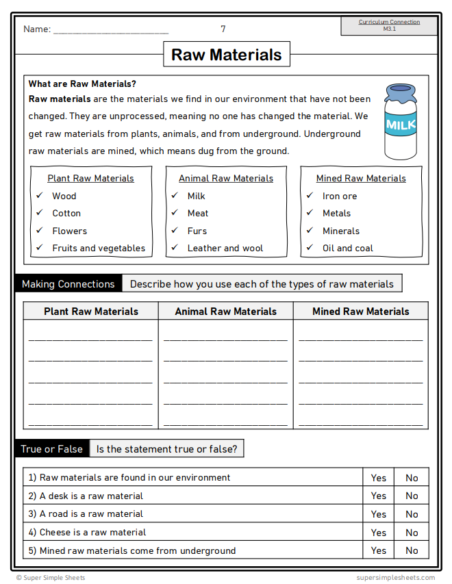 Grade 3 - Matter Unit - Alberta Science - Lesson/Workbook Bundle