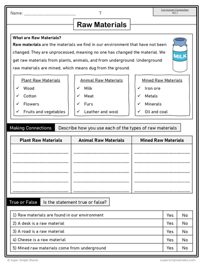 Grade 3 - Matter Unit - Alberta Science - Lesson/Workbook Bundle