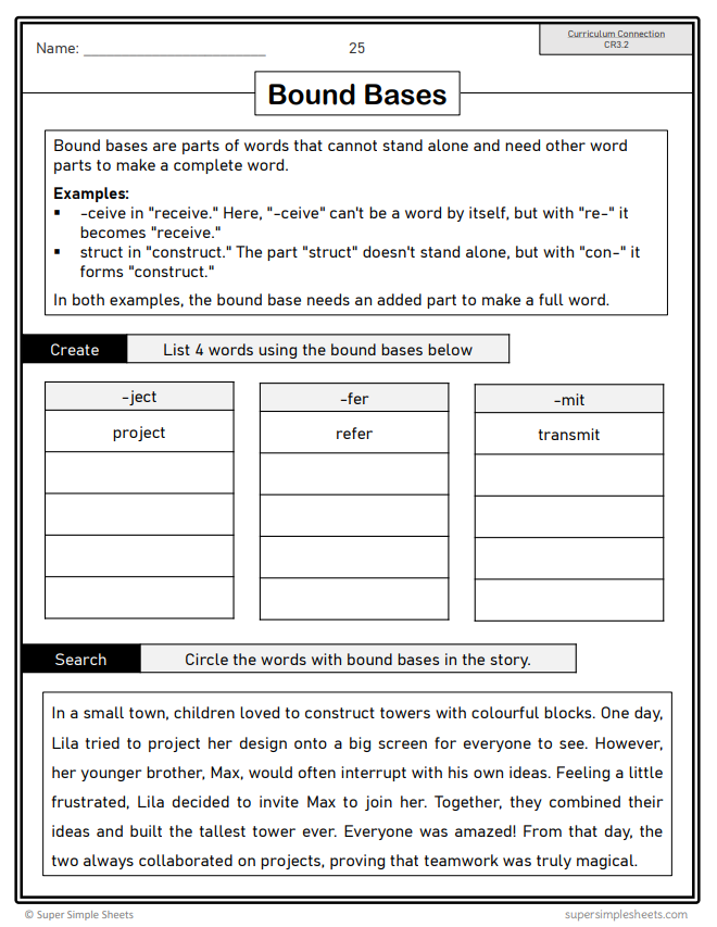 Grade 3 - Conventions & Vocabulary - BC Language - Lesson/Workbook Bundle