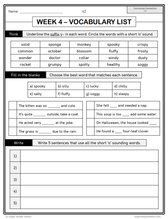 Grade 4 - Conventions & Vocabulary - Manitoba Language - Lesson/Workbook Bundle
