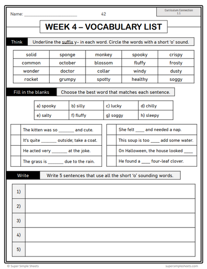 Grade 4 - Conventions & Vocabulary - Manitoba Language - Lesson/Workbook Bundle